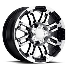 15x7.5 Vision Off-road 375 Warrior Black Machined Wheels 5x5.5 -12mm Set Of 4