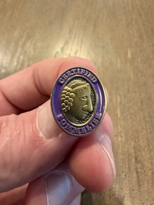 Certified Sommelier Lapel Pin , Vintage Design ( New)