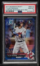 2017 Bowman Draft Blue Refractor 70th Anniversary /200 Tyler Freeman PSA 10 g6p