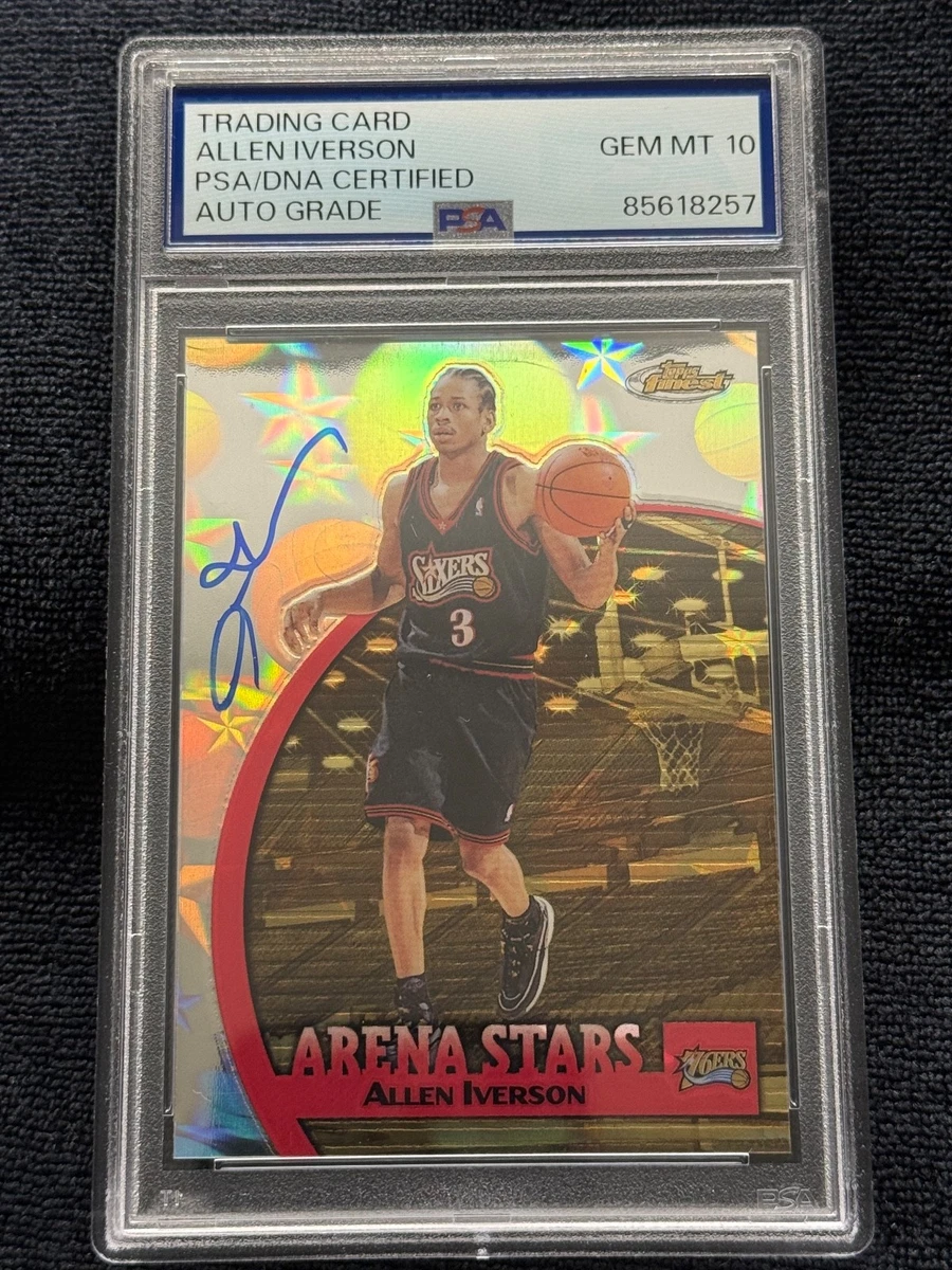 Topps Allen Iverson 10 Graded Basketball Sports Trading Cards