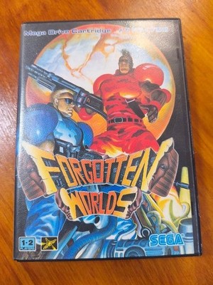 FORGOTTEN WORLDS Mega Drive MD G-4016 SEGA 1989 mit Box Handbuch getestet...