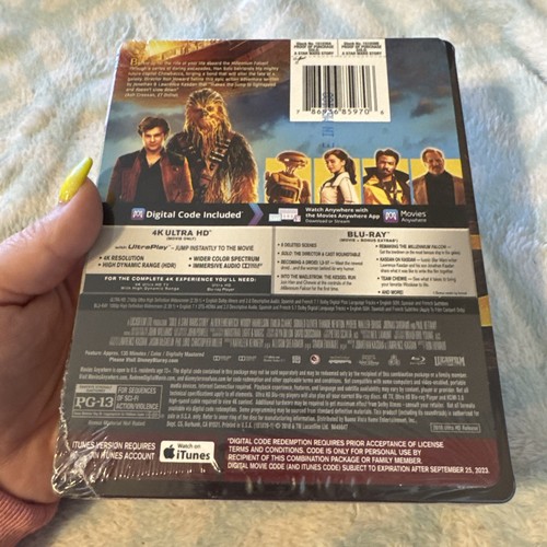 Solo: A Star Wars Story Steelbook Best Buy (4K + Blu-ray ) **NEW* W~ Damage *** - Picture 9 of 13