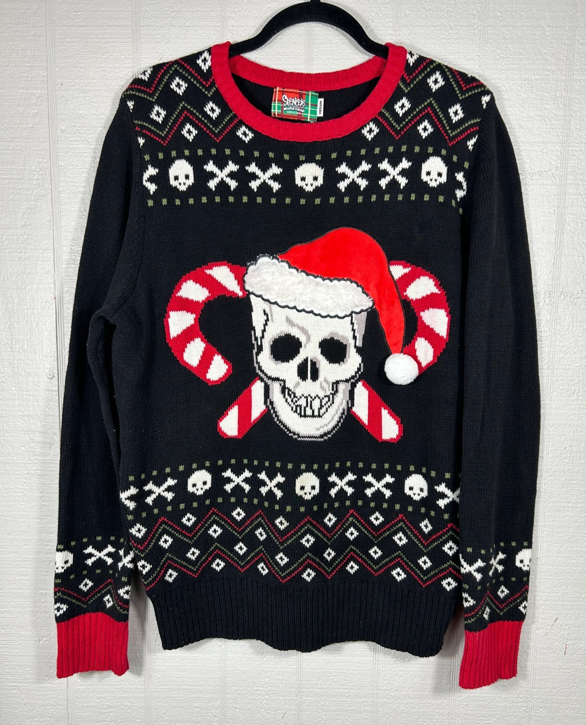 Spencers Workshop Size Medium Black Red Gothic Sk… - image 1