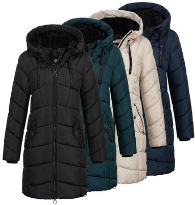 Jet Lag Winterparka Damen Petrol New View Damen Steppmantel