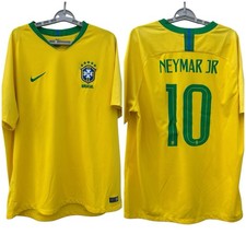 Size 2XL Brazil Nike 2018 Football Soccer Home Jersey 10 NEYMAR 893856-749