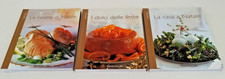 Lotto 3 Libri Le Ricette I Dolci La Casa di Natale e delle Feste Saggi Illustrat