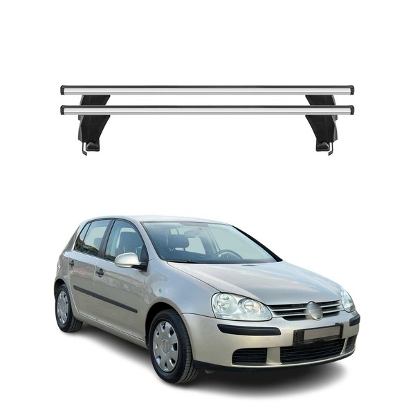 Menabo DachträGer GrundtäGer FüR Vw Golf 2003-2008 5TüR 50Kg Alu Silber 2 Tlg-image