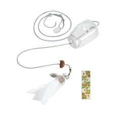 Cats Leaking Food Toy, Cat Interactive Toy, with Bell Hanging Door Snack