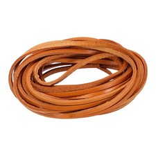 3mm x 5.5Yd cordon cuir pour lacets café clair
