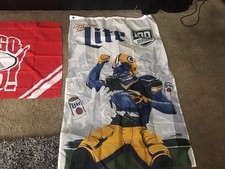 2018 Miller Lite Green Bay Packers 100 Seasons Banner Flag 48