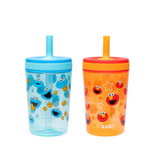 Sesame Street Kelso Toddler Tumblers for Travel or at Home, 15Oz 2-Pack Durable