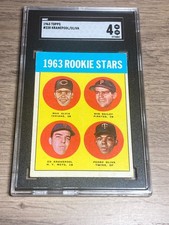 Tony Oliva/Ed Kranepool 1963 Topps SGC 4 VG-EX Graded Card HOF Rookie #228. rookie card picture