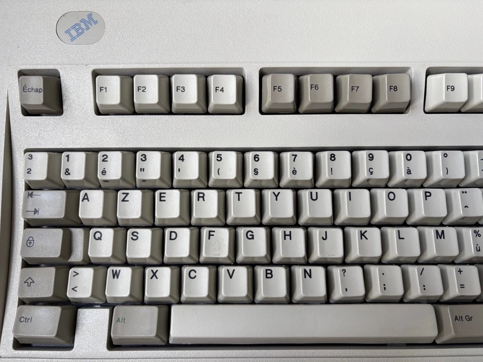 IBM MODEL M Retro Tastatur Keyboard AZERTY BELGISCH - IBM PS/2 AT - Top Zustand! - Bild 2 von 4
