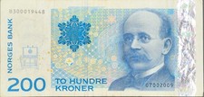 Norwegen Banknote 200 Krone P50e 2009 zirkuliert - gebraucht