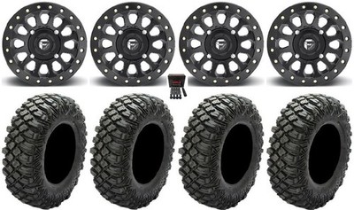 Fuel Vector Beadlock 15'' Wheels 32'' Crawler XG Tires Can-Am Renegade Outlander