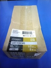 Everbilt 1/2 in. x 8 in. Hex Zinc Plated Steel Load Bearing Lag Screw, Box Of 10
