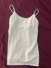 Express Women s Classic White Cami with Built in Bra Size Small