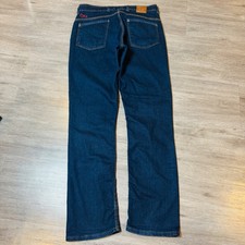 Origin USA Delta 68 Mens Straight Leg Jeans 34x34 Dark Indigo Blue Made in USA