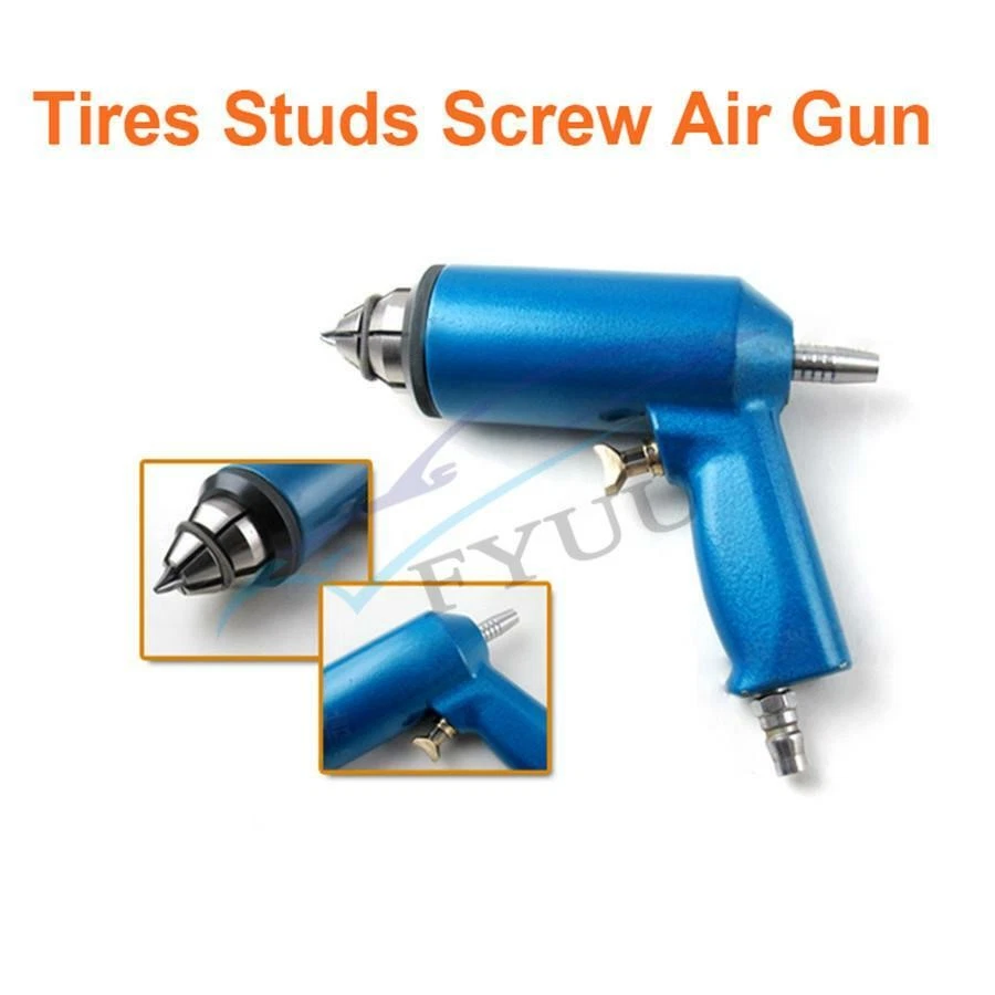 1000 Pcs Winter Wheel Tire Studs Screw Snow Spike Stud w Nail Air Gun Tool Kit - Image 3 of 4