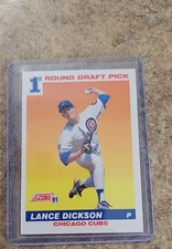 1991 Score - Lance Dickson #385 (RC)