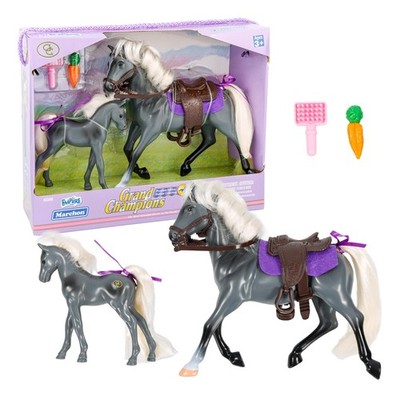 Grand Champions Premium Stallion Collection Set Of 2 | Grey Tennessee Walker