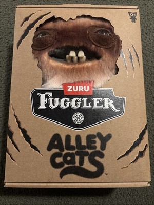 ZURU Fuggler Alley Cats Funny Ugly Monster Plush Brown White Cat 2022 9 Inch 