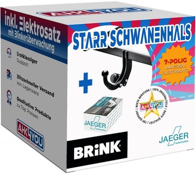 BRINK AHK für Toyota Yaris 01-05 starr + 7-pol ES ABE