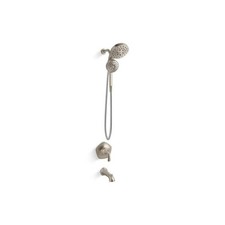 KOHLER Sundae Tub and Shower Faucet 1.75 GPM in Vibrant Brushed Nickel  Valve