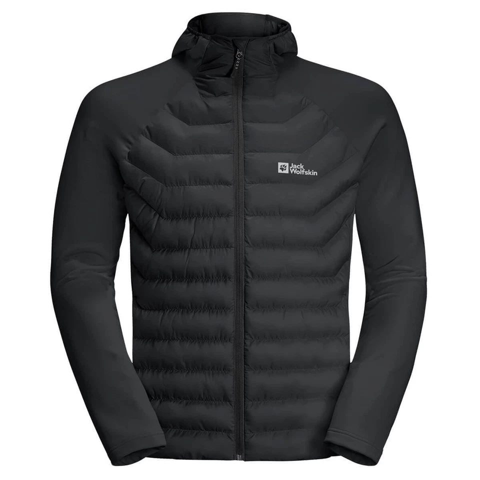 Jack Wolfskin Herren Routeburn Pro Hybrid Jacke - Schwarz - L - Bild 4 von 4