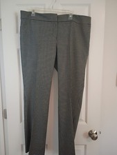 Ladies Nine West Black & White Checkered Dress Pants (16)