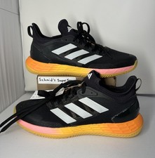 adidas Adizero Ubersonic 4.1 Clay Tennis Shoes Core Black / Orange Men  s Size 9