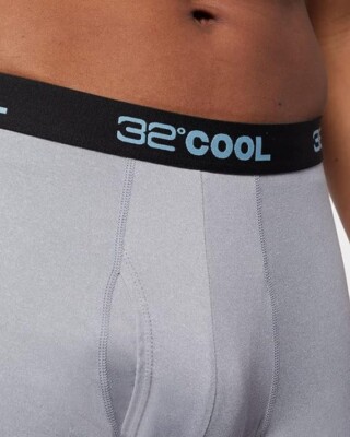 32 DEGREES COOL Men Active Sport Microfiber Mesh Boxer Brief