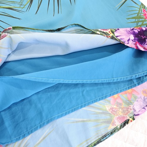 YUMI Stunning Slinky Summer Tropical Quality Dress Vibrant SIZE 10 Toucan Print - Picture 2 of 14