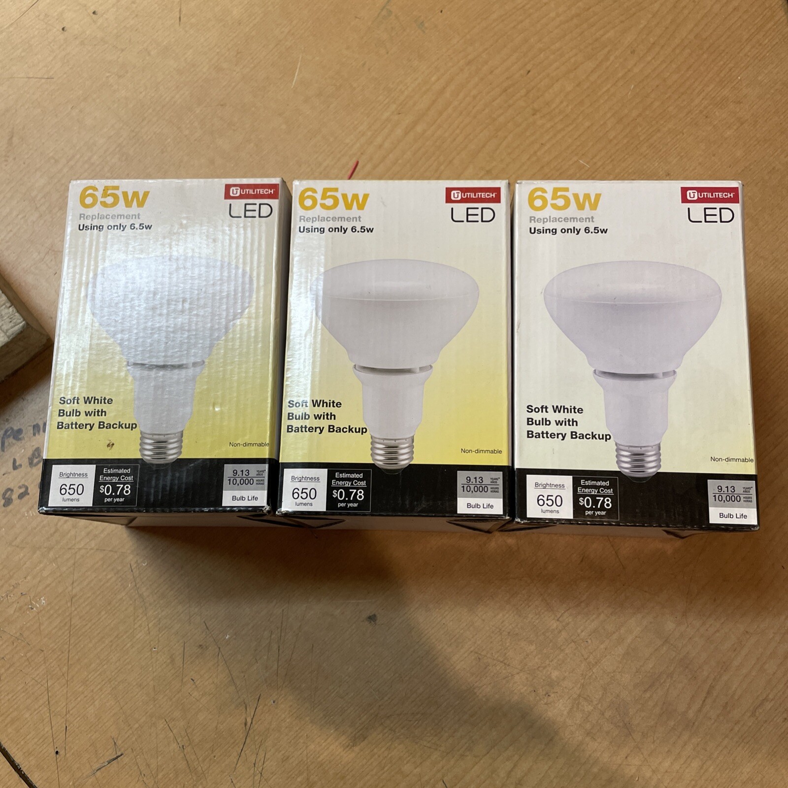 Utilitech Led Bulb Utilitech Soft White 65w LED Light Bulb Replacement 650 Lumens 0933412 ...