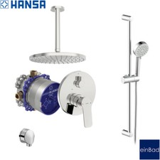 Hansa Basic Regendusche Unterputz Duschsystem Brause Bluebox Duschset Duschkopf