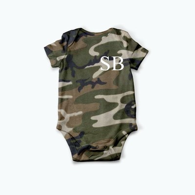 camouflage baby grow