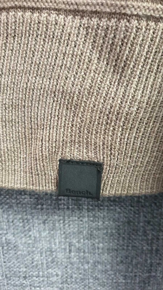 Jersey Bench Damas Tejido Cuello Redondo Caqui Reino Unido XS PVP £40 LN015 QQ 04 Foto 4 de 4