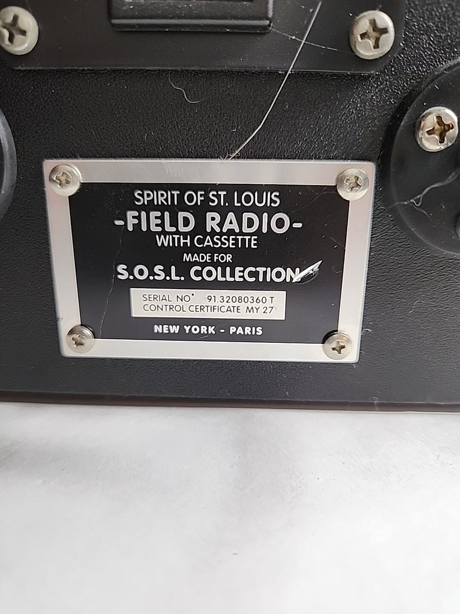 VTG Spirit of St Louis FIELD RADIO Cassette Player | eBay