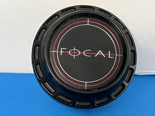 FOCAL CUSTOM WHEELS RIM GENUINE OEM SATIN BLACK CENTER CAP 89-9001-CAP LG1208-25 - Picture 4 of 10