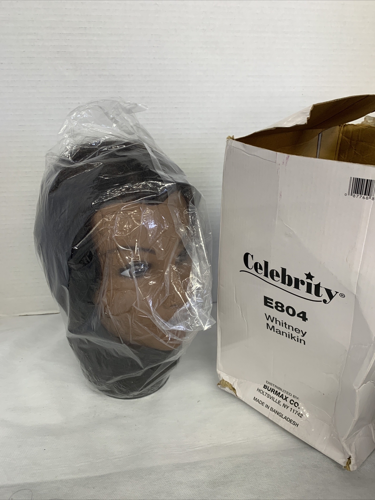 Celebrity Whitney Mannequin Up to 19" 100% Brown Human Hair Head Hair Stylist