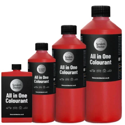 ALL IN ONE RED Leather Colourant. Repair Recolour. Dye Stain Paint Colour