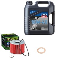 Hiflo ÖLfilter Set Liqui Moly 10W-40 4L FüR Triumph Trophy 1200 T300E Bj.2003