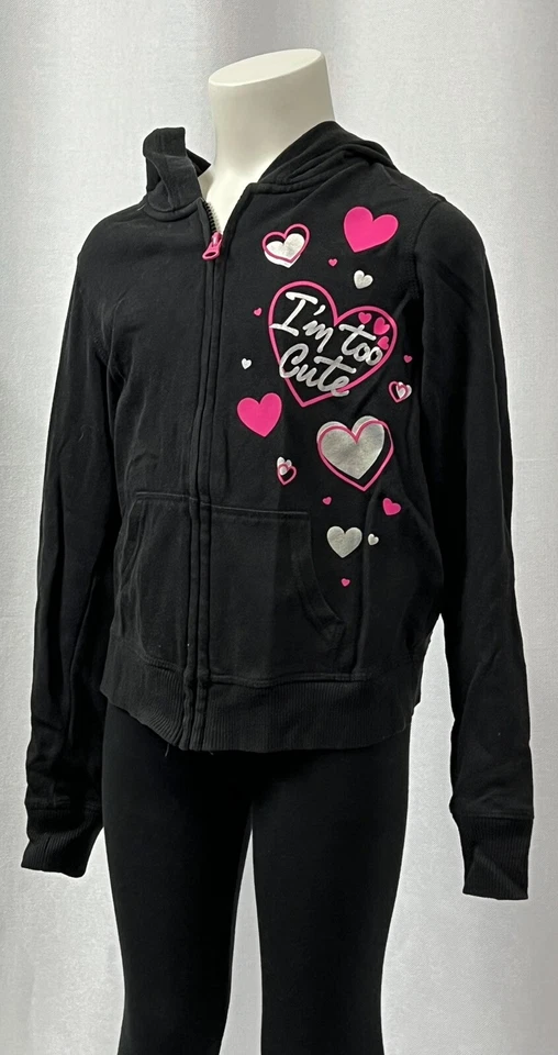 Sudadera con Capucha Danskin Now Girls ''I'm too Cute'' Manga Larga Cremallera Completa Talla M (7-8) Foto 2 de 3