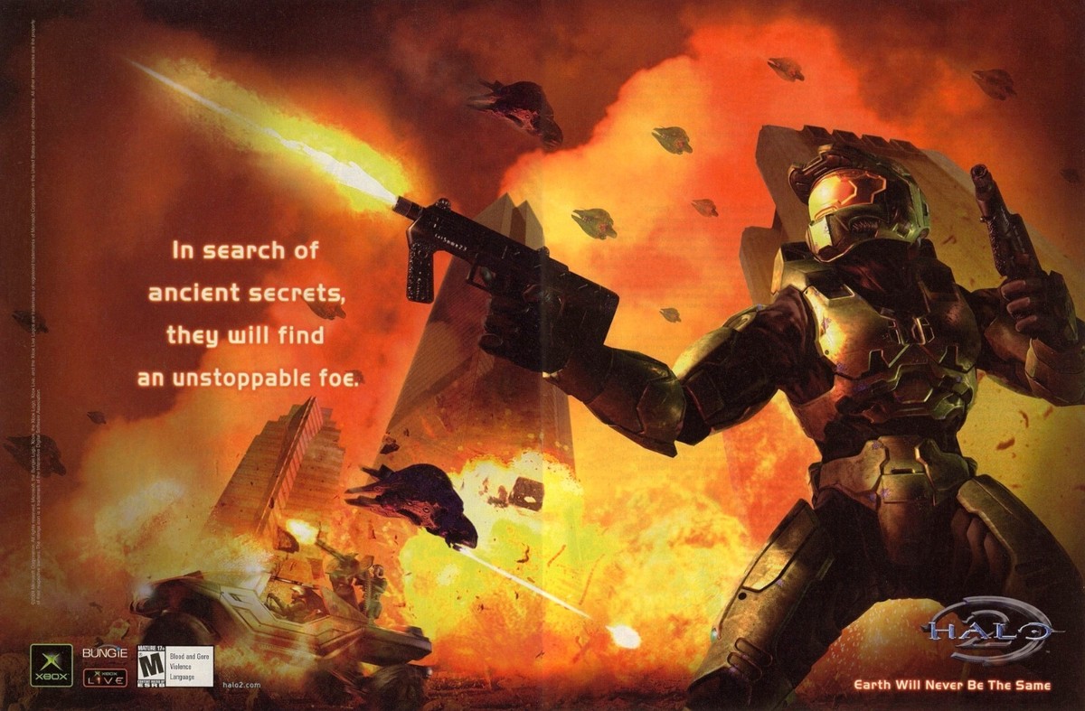Halo 2 PC Xbox 2004 Ad Art Print Poster - Glossy 13