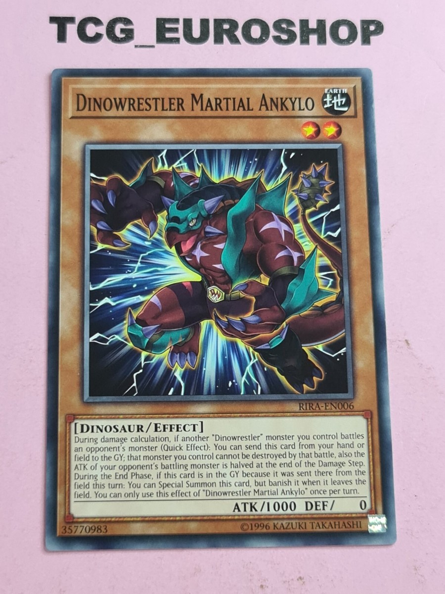 DINOWRESTLER MARTIAL ANKYLO  YUGIOH  RIRA  COMMON  2019  NM #95 | eBay
