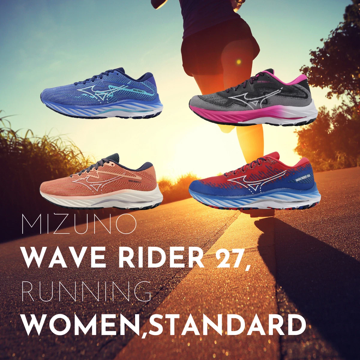 Scarpe da corsa su strada Mizuno Wave Rider 27 SSW Donna Marathon Runner Scegli
