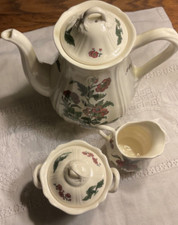 ~ Original WEDGWOOD „Mandarin“ Kaffeekern ~ ENGLAND ~ Zucker/Milch/Kaffeekanne ~