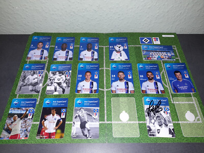 Aral Supercard - HSV Hamburg-15 Karten+Sammelalbum 2019/20 Hrubesch Hutogramm