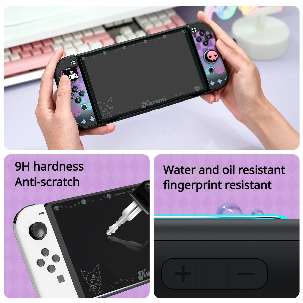 Protective Case for Nintendo Switch/OLED Hard Shell Screen Film