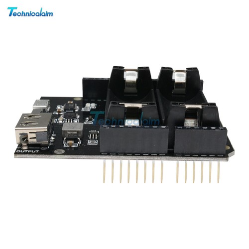 16340 Battery Shield ESP8266 ESP32 Power Supply Module Power Bank Arduino UNO R3 - Bild 10 von 12